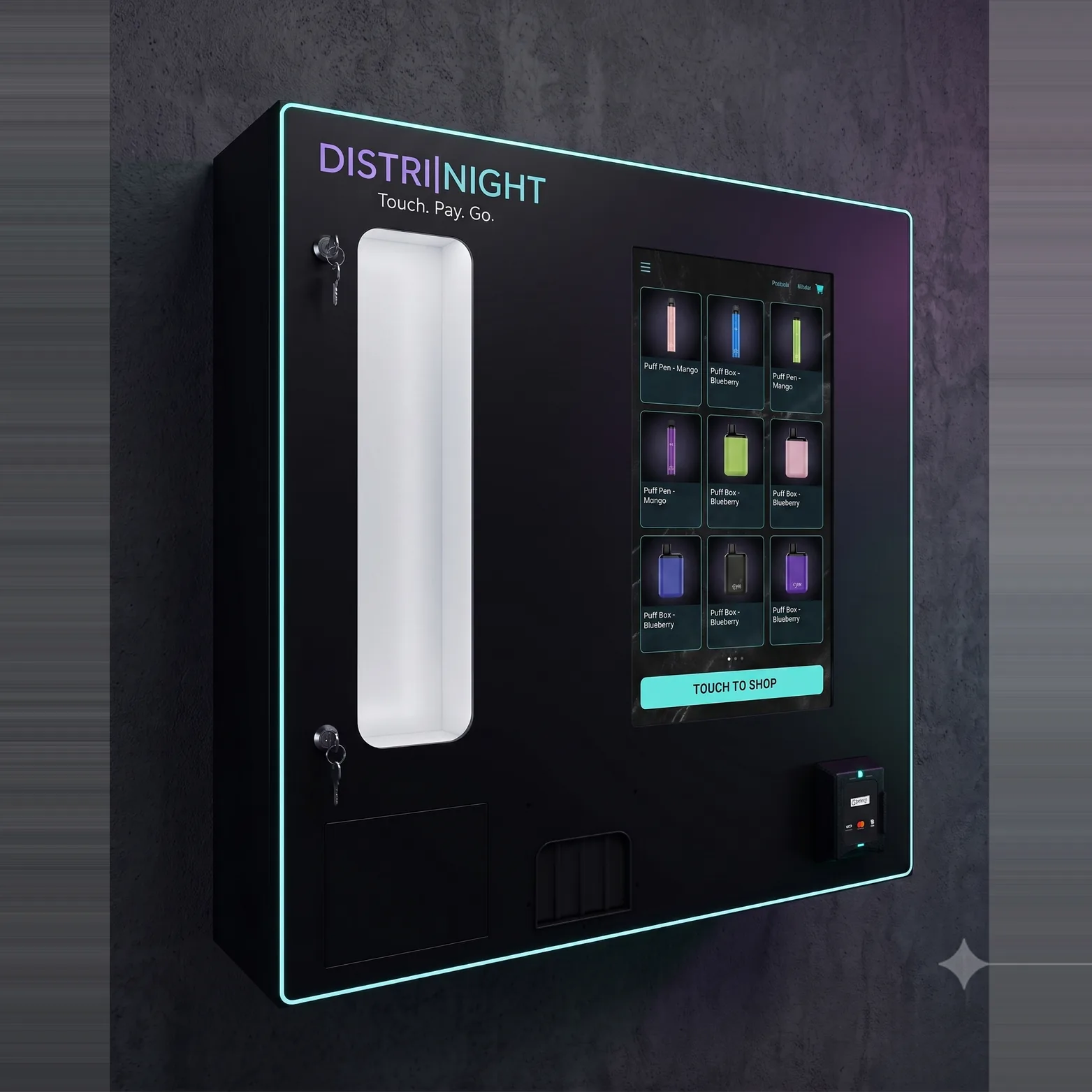 Distributeur Compact S, vue de face